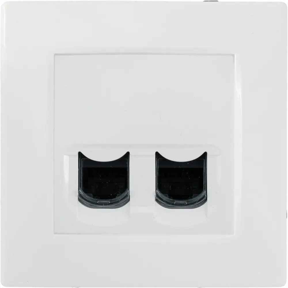 Розетка компьютерная двойная RJ45 категория 6 UTP - Legrand Etika - белый STLM-2183993 - Вид №3