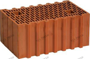 Керамический блок POROTHERM-51 14,32NF красный 510x250x219 ВИНЕРБЕРГЕР М-100 рифленый Wienerberger 5572