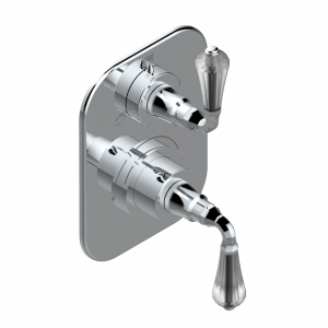 A56-5600BE Ручки регулировки для термостата THG с переключателем на 3 выхода арт.5600AE Thg-paris Art Déco cristal Хром