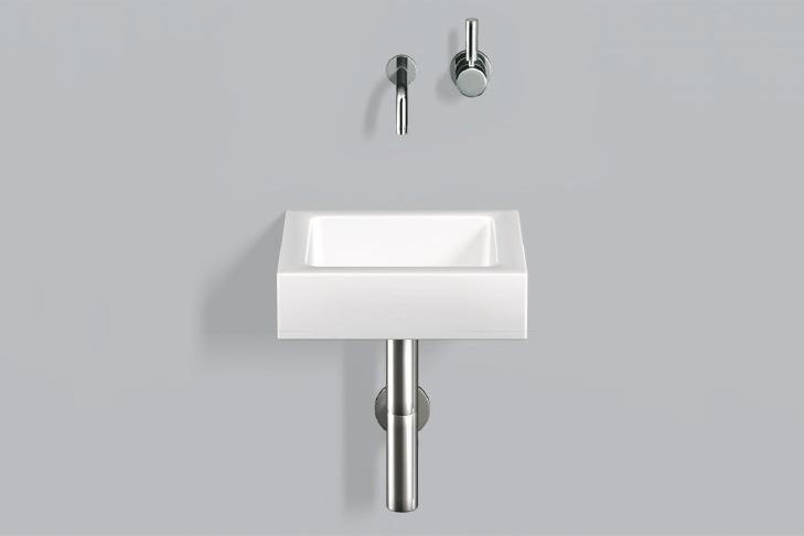 4270000401 Умывальник, wt.qs325, белая, противомикробное Alape серия Q 