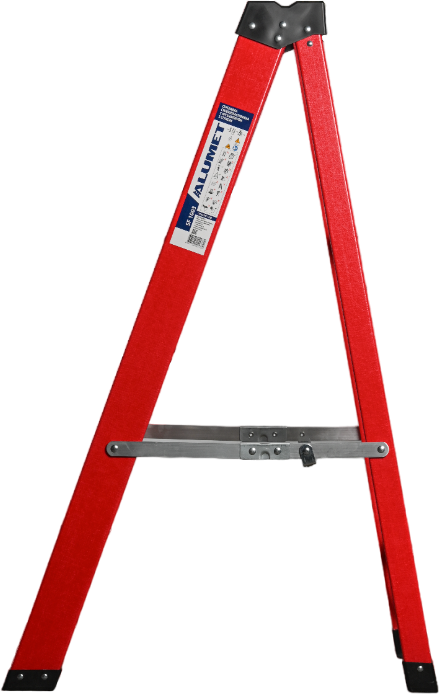 Стремянка SF 1003 стеклопластиковая 3 ступени, Alumet, с органайзером