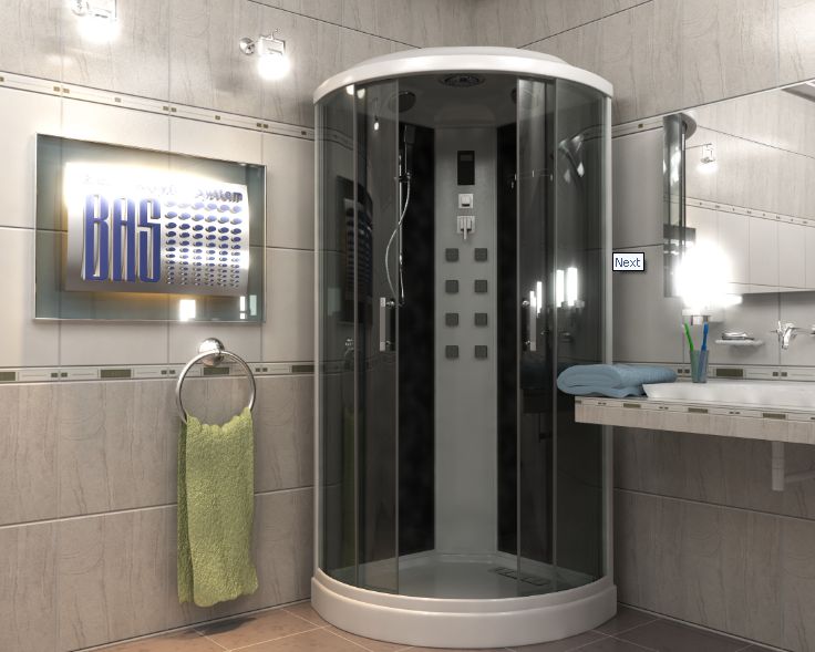 BasAlba-gm-white Душевая кабина Bas Альба Santreyd - Вид №3