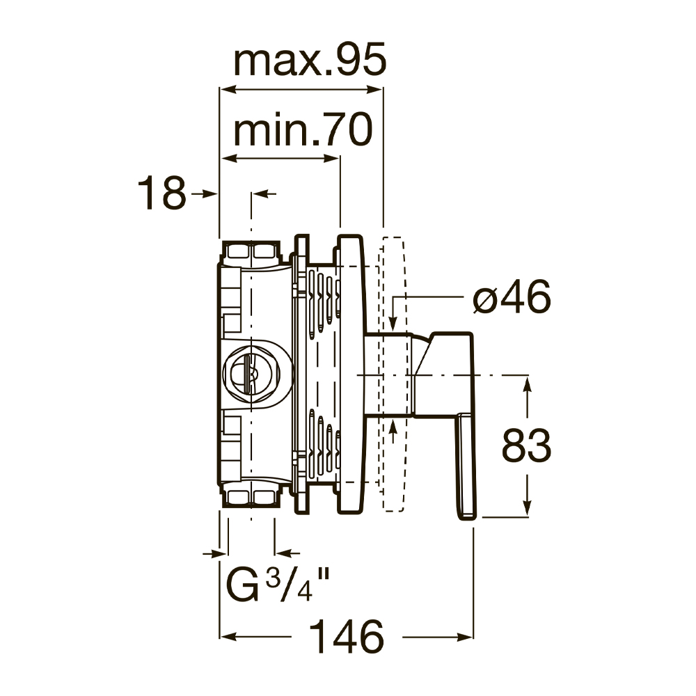 5A2B96C00 Смесители для ванны-душа Tece  - Вид №1