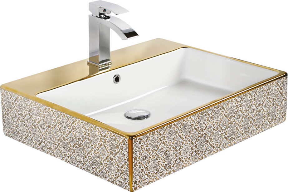 Next Damask White 40x50 cm Квадратный умывальник / NX242.00030 Next Creavit - Вид №1