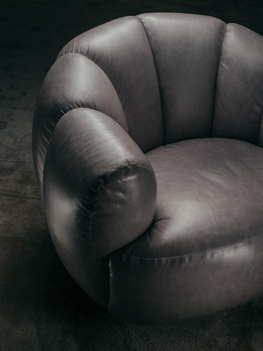 GIOPAGANI Кожаное кресло с подлокотниками Senza fine sun-id-1504590 - Вид №2