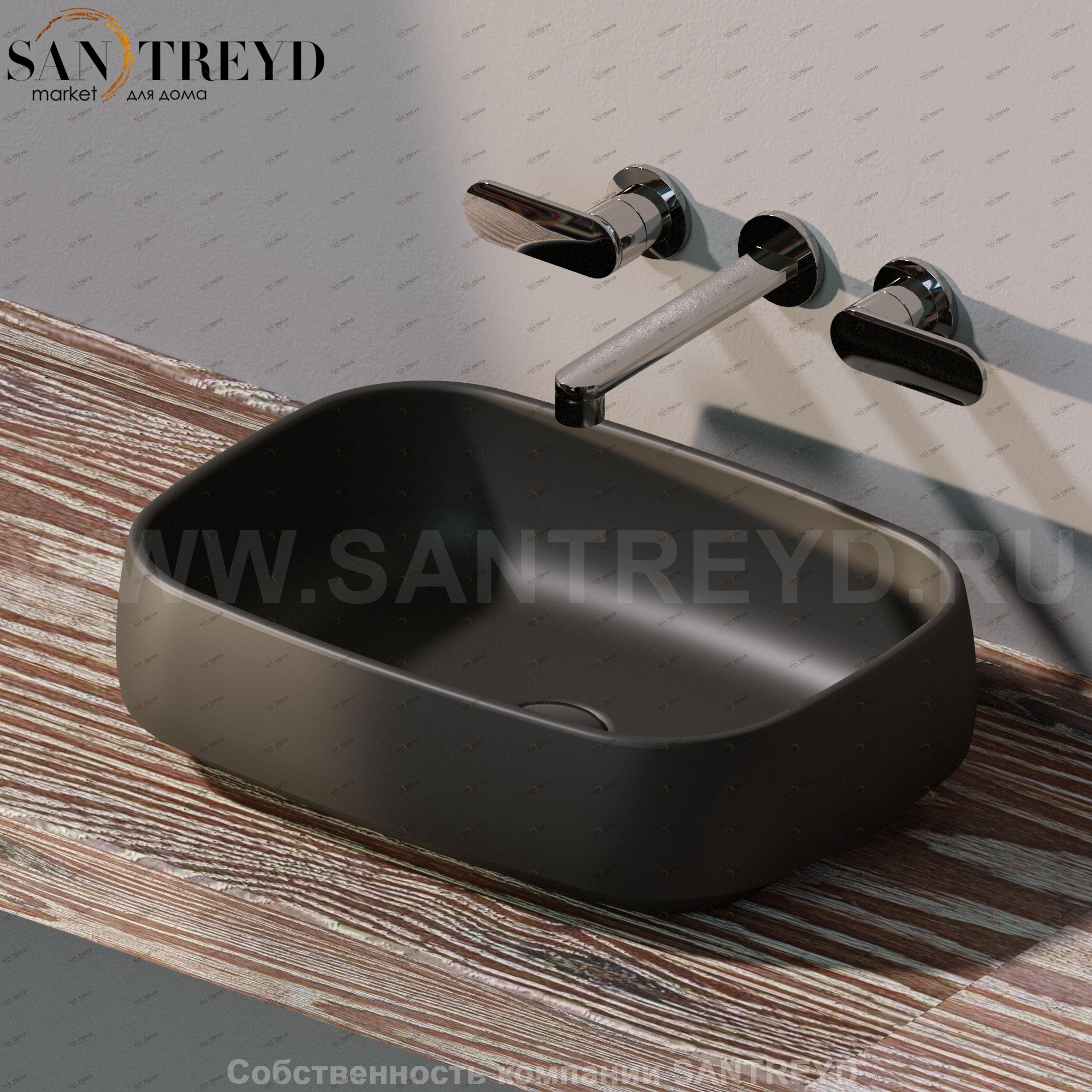 FG50A7006 Накладная раковина на столешницу  прямоугольная Ceramica Flaminia Flag