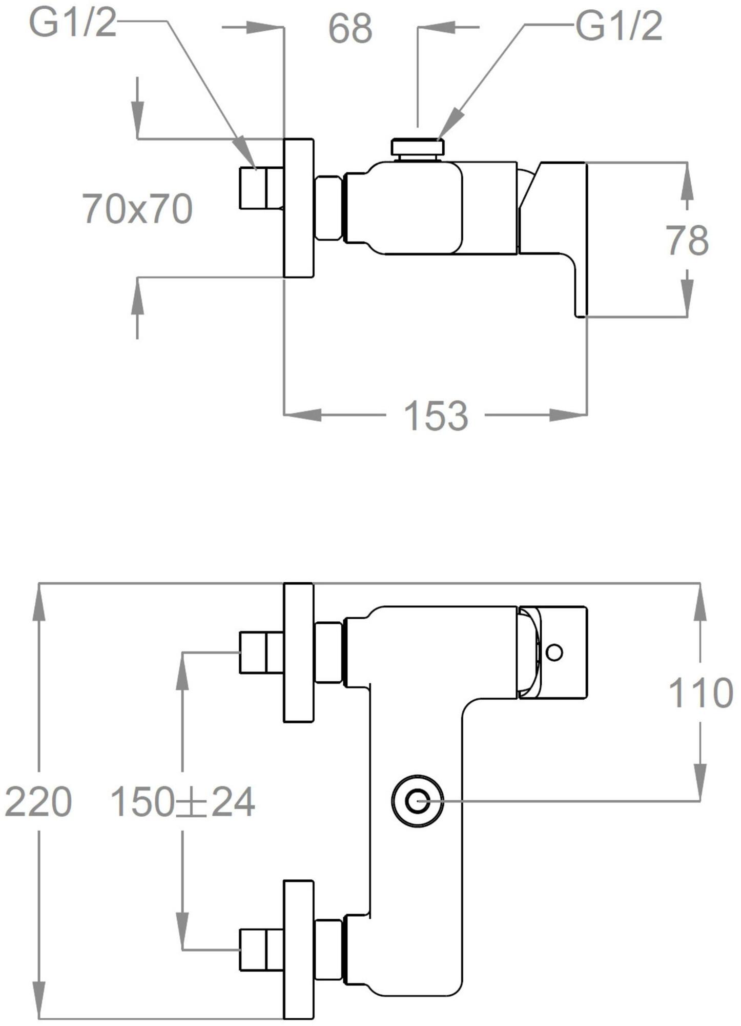 Fir Italia Смеситель для душа, однорычажный, из латуни Kelio 63 6354060 - Вид №1