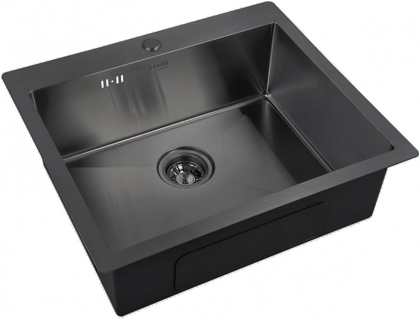 Мойка кухонная ZorG Inox R PVD 5951 GRAFIT из нержавеющей стали, графит