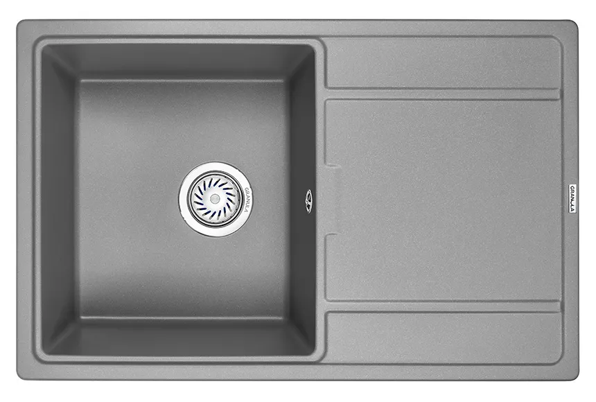 7804, АЛЮМИНИУМ, кухонная мойка, кварц GRANULA 7804-ST191 - Вид №1