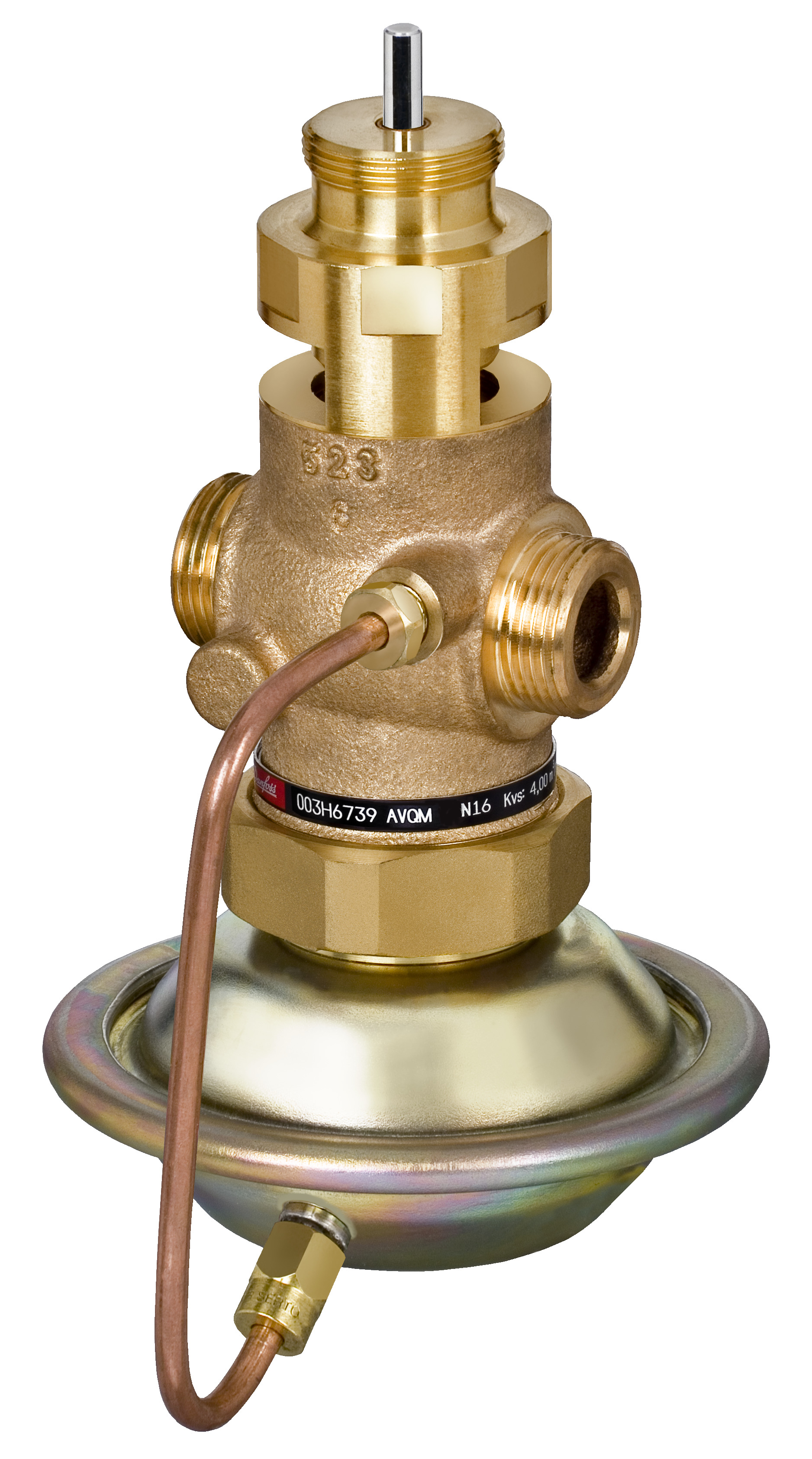 Danfoss Клапан регулирующий комбинированный AVQM с наружной резьбой или фланцевый Комб. р-рAVQM PN16 20/6,3//0,2/резьб. 003H6738  - Вид №17