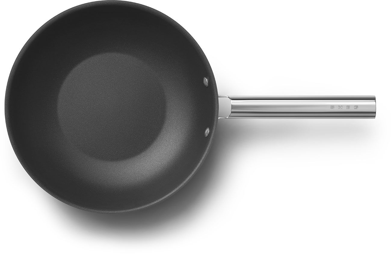 CKFW3001BLM Посуда / сковорода wok 30 см, черная SMEG  - Вид №4