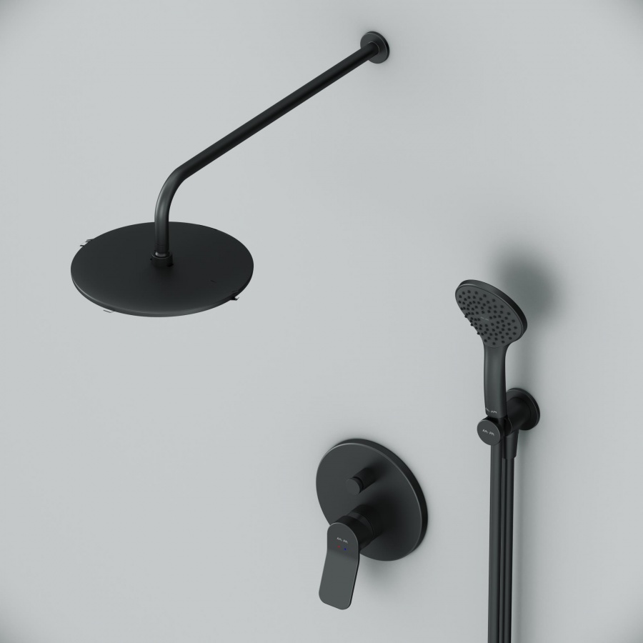 FB85A1RH02 набор: см-ль д/в/душа верхний душ 220 мм держатель д/верхн.душа душ.набор (ручн AM.PM X-Joy  - Вид №2