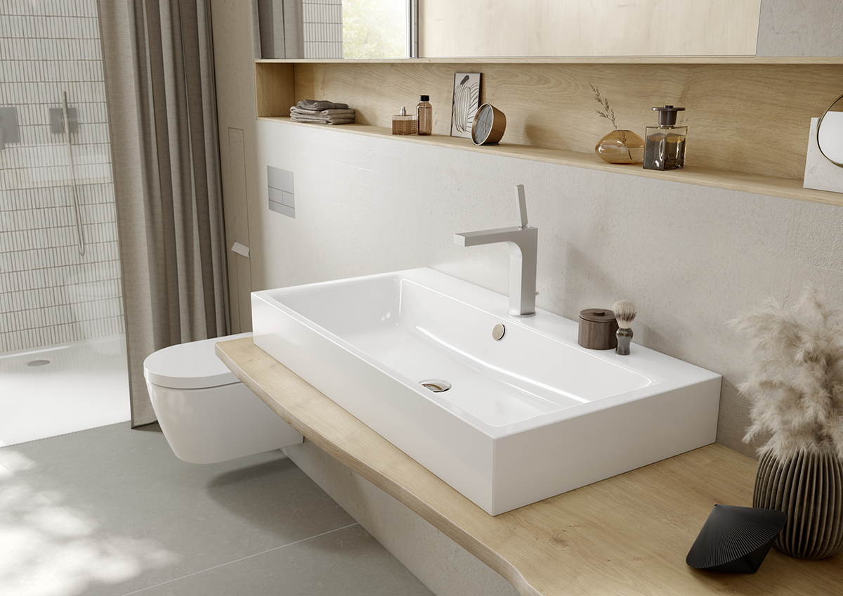 Умывальник KALDEWEI Сталь эмалированная 3158 282 холодный серый 90 31583060282  - Вид №5