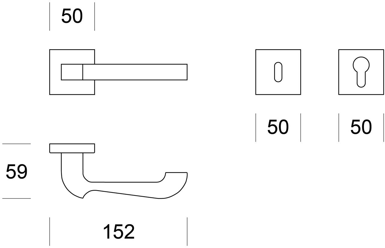 Ento Латунная ручка Link 6115 - Вид №3