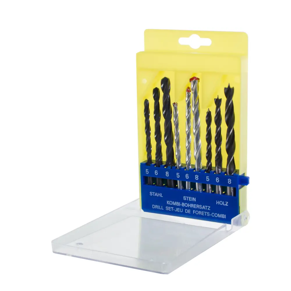 Набор сверл универсальный 9 шт. Sparta 725055, 5-8 мм STLM-2066540 - Вид №1