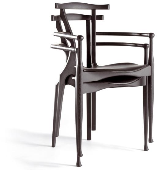 BD Barcelona Design Штабелируемый деревянный стул с подлокотниками Gaulino sun-id-1400098 - Вид №7