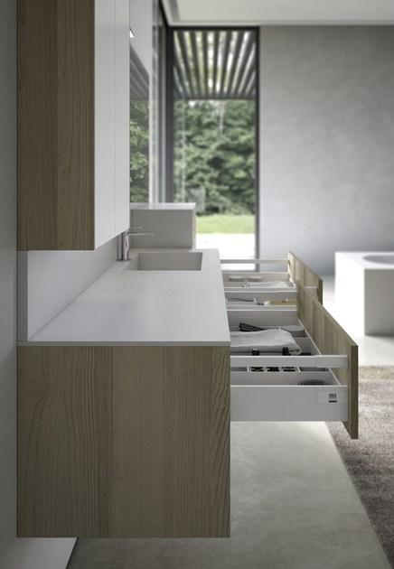 Ideagroup Тумба под умывальник из дерева с зеркалом Sense sun-id-1473800 - Вид №2