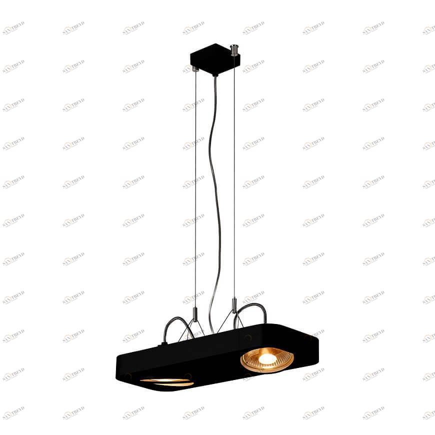 Подвесной светильник металлический черный Aixlight 159210 SLV ДИЗАЙНЕРСКИЕ, AIXLIGHT R2 BLACK 00-3889710 Черный 