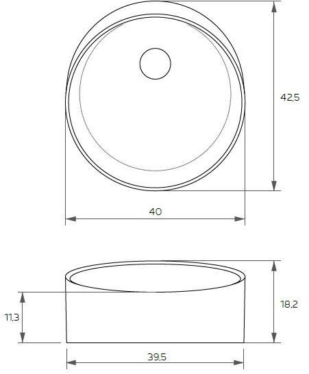 Накладная раковина на столешницу  овальная Relax Design ESTRO sun-id-1423507 - Вид №3