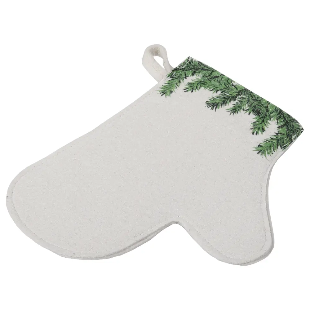 Рукавица для бани «Еловая» войлок цвет белый Santreyd STLM-2040026