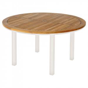 Code: 2AUC14.02 Стол Aura 140 Ø Teak  Aura Dining