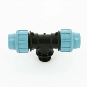 Тройник обжим-Н для труб ПНД UNIDELTA 20х3/4"