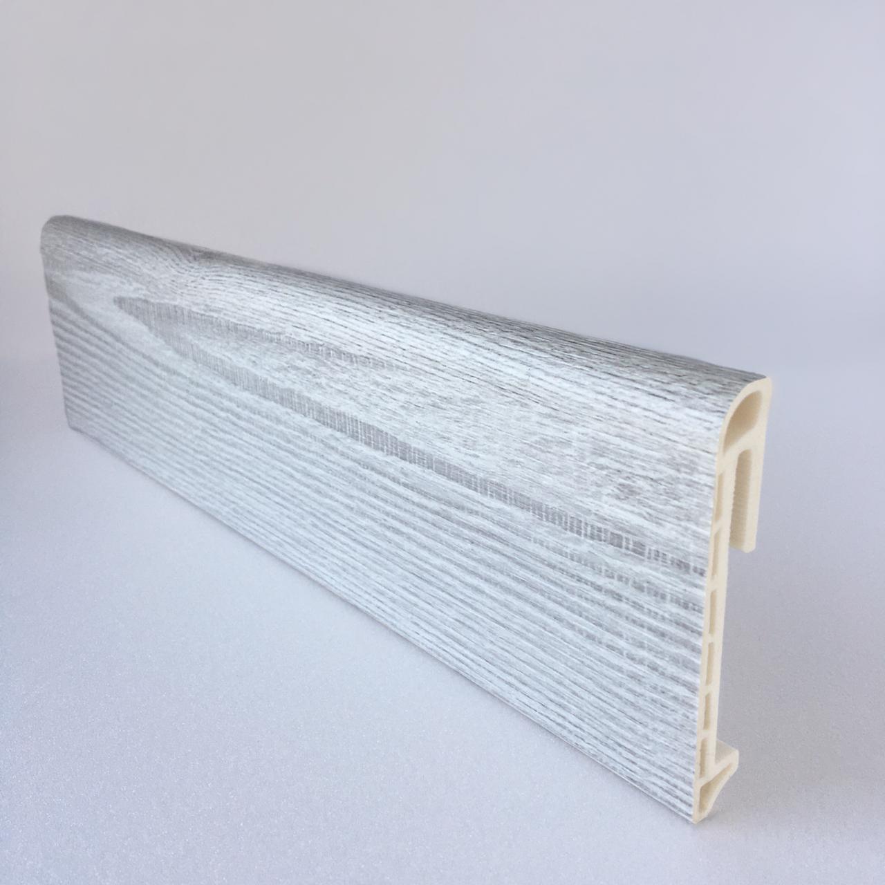 Напольный плинтус  Дуб адамас 80мм DEKOR PANEL DP050