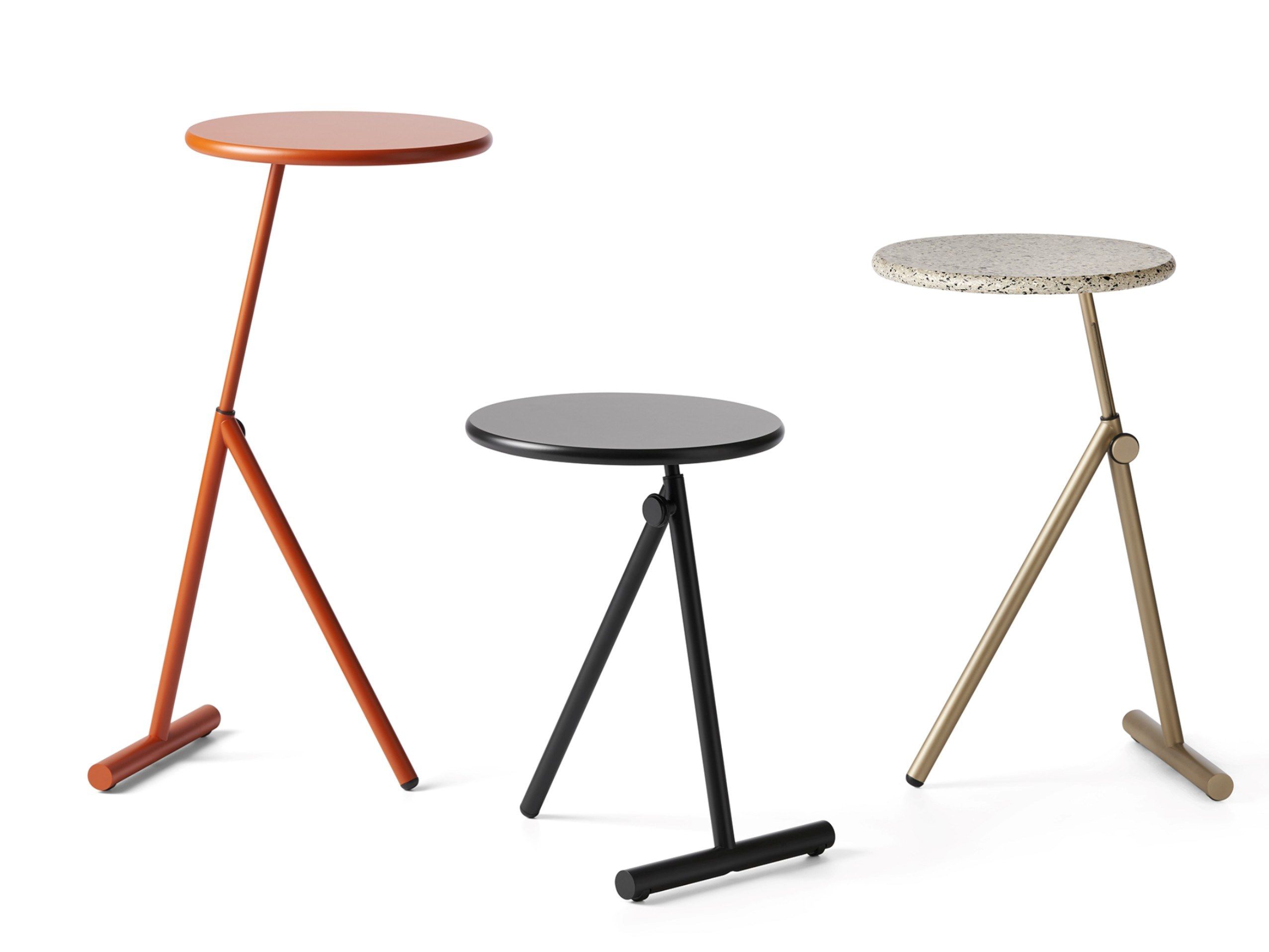 Регулируемый по высоте круглый журнальный столик с колесами Opinion Ciatti KOJI ARCH-00052625