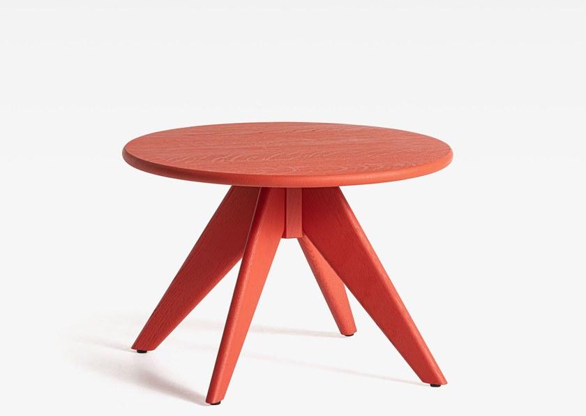 SIPA Круглый лакированный журнальный столик из массива дерева Nasty sun-id-1466476 - Вид №1