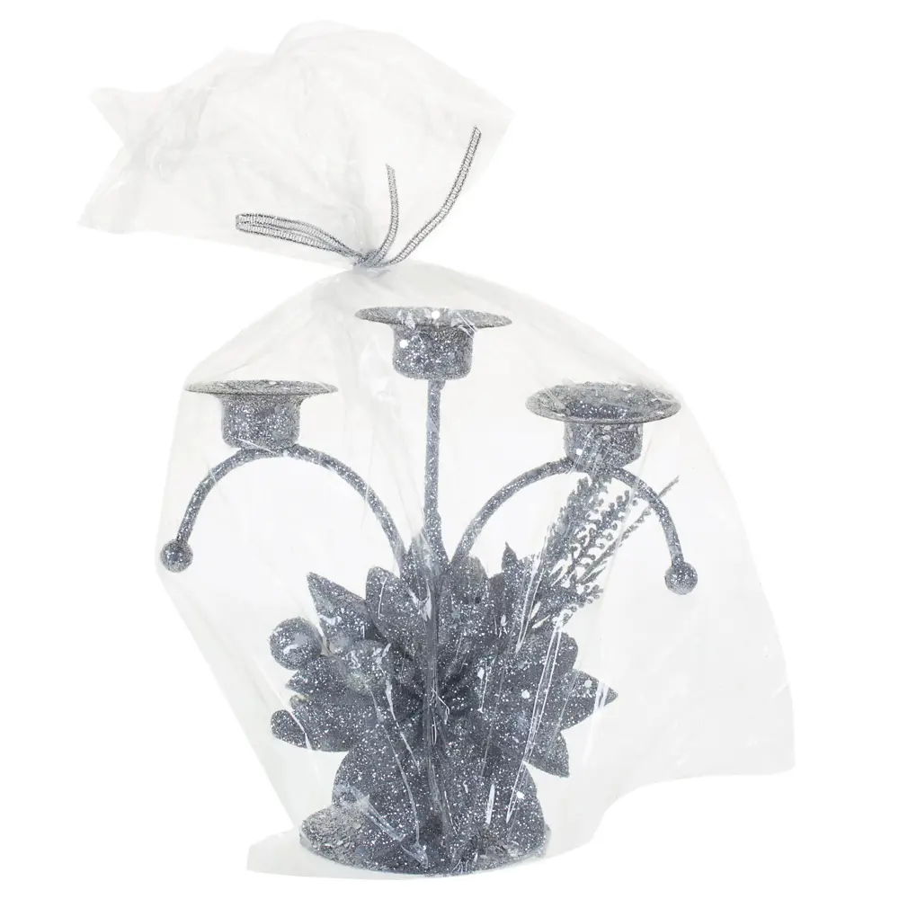 Подсвечник серебристый, 15 см Santreyd STLM-2062895 - Вид №2