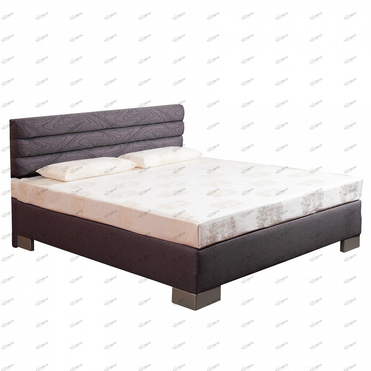 Кровать двуспальная 160х200 коричневая London BELABEDDING LONDON 134932 Коричневый