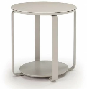 Kendo Mobiliario Низкий круглый журнальный столик с журнальной полкой