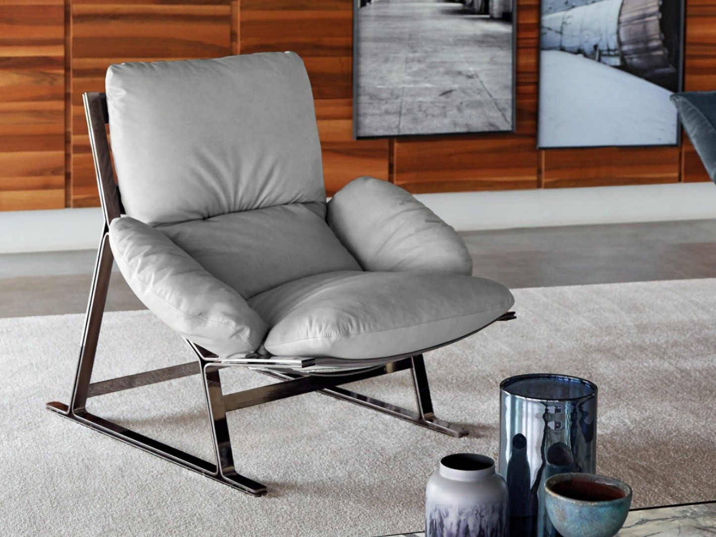 Кожаное кресло с салазками Arketipo BELAIR ARCH-00096385