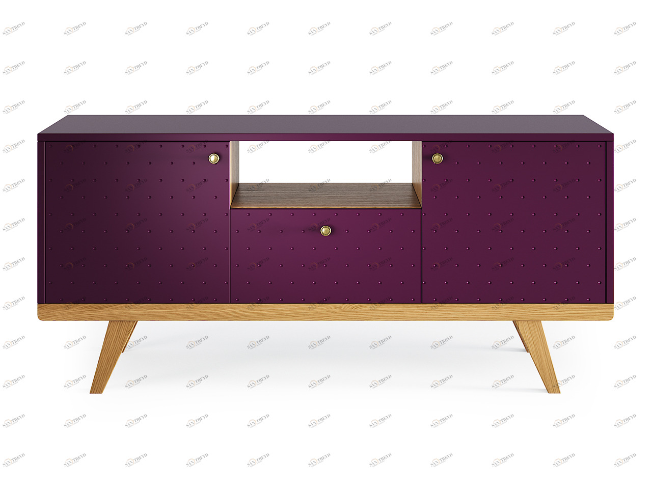 Тумба под телевизор с ящиком фиолетовая Thimon v2 THE IDEA  210264 Фиолетовый 