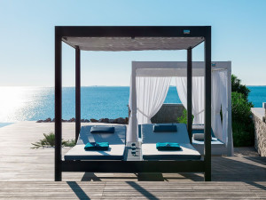 Алюминиевая беседка с раздвижной крышкой