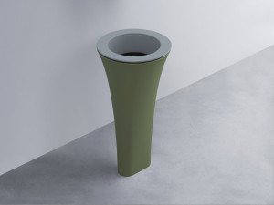 AMLA45-BR+AMPILT-LV+AMCOLT-AG Раковина Amedeo Tondo отдельностоящая cielo Enjoy + Amedeo