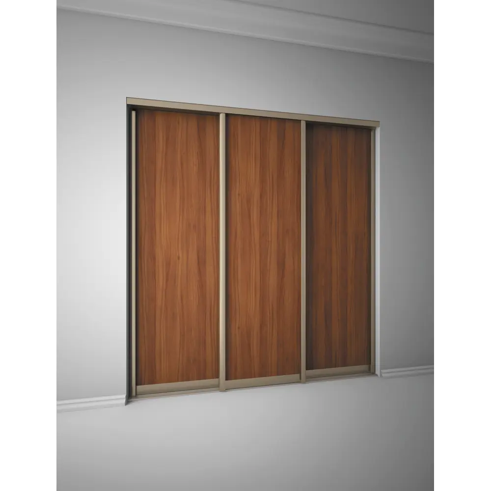 Дверь-купе Spaceo 2255x804 мм высота проема 2300 мм ЛДСП цвет орех антик/шампань Spaceo home STLM-2138797 - Вид №3