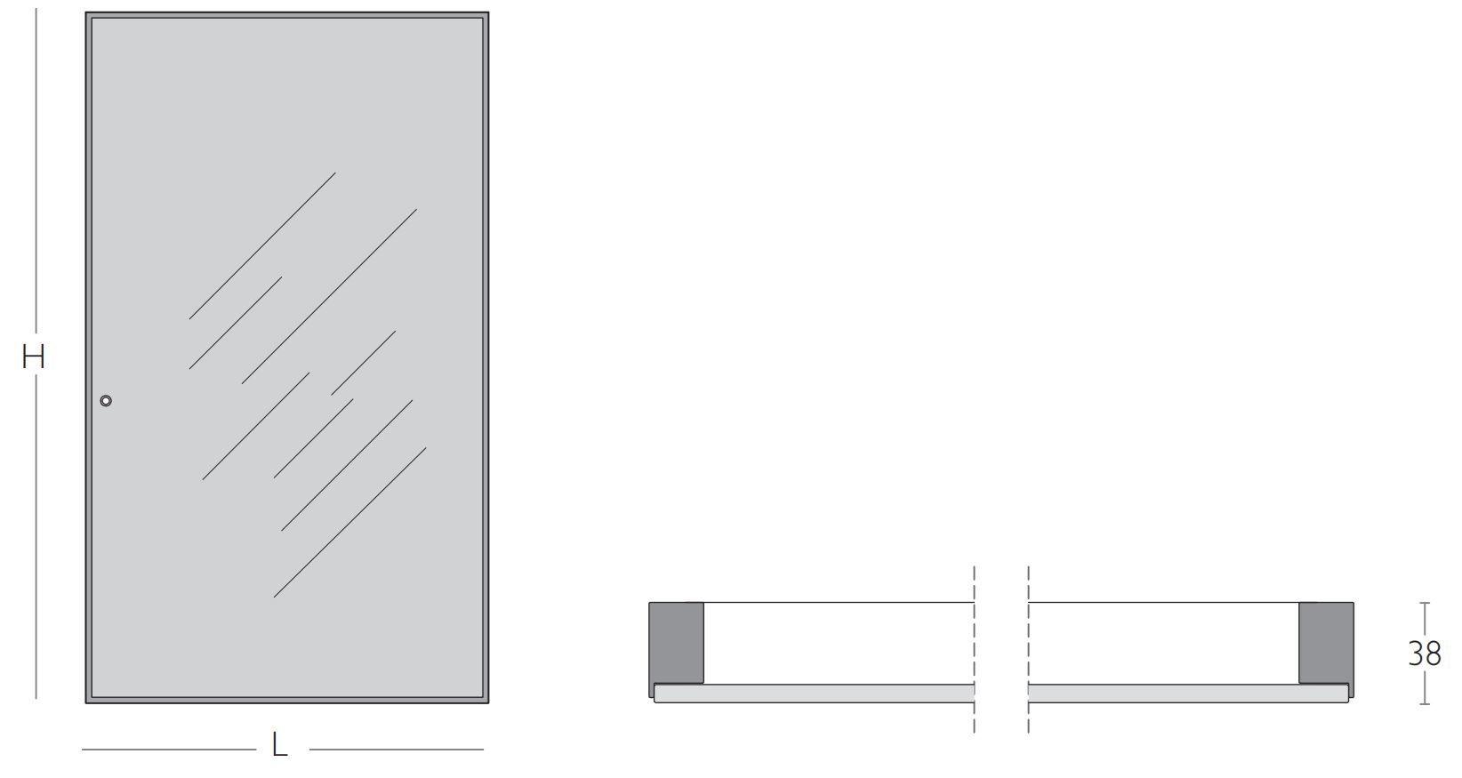 Стеклянная дверь Glas Italia Аладин ARCH-00063150 - Вид №3