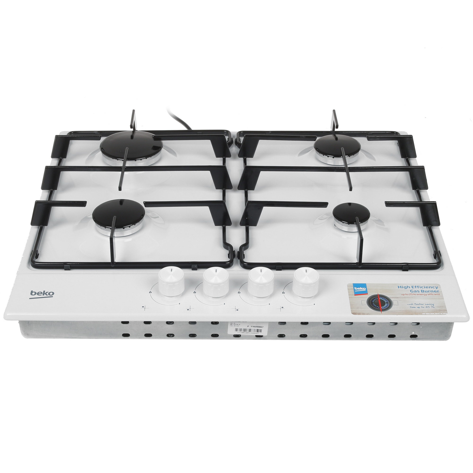 1169337 Газовая варочная поверхность Beko HIAG64223W STDN-0045446 - Вид №1