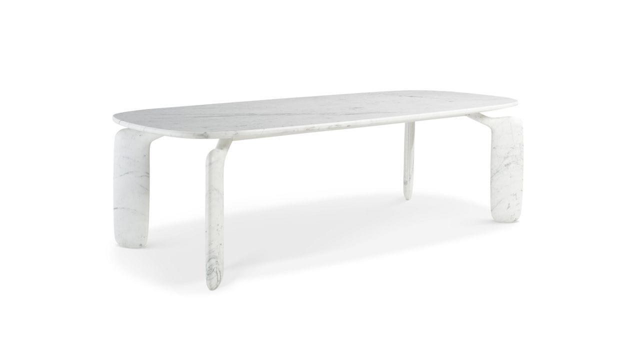 Стол из каррарского мрамора ROCHE BOBOIS Целлюлоза ARCH-00047149 - Вид №1