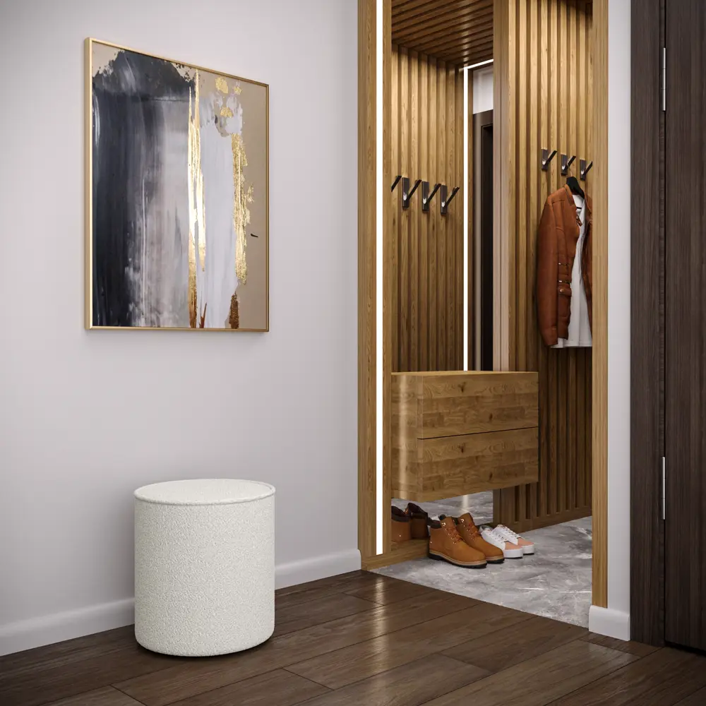 Пуф полиэстер Seasons Ольен белый 36x36x40 см STLM-2049816 - Вид №3