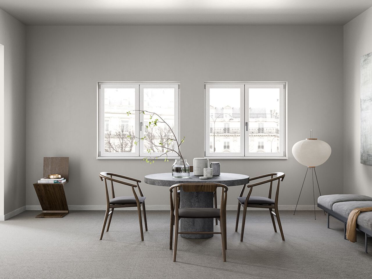 Экологичное и теплоизоляционное окно из алюминиевого дерева Sciuker Frames SKILL ARCH-00021631