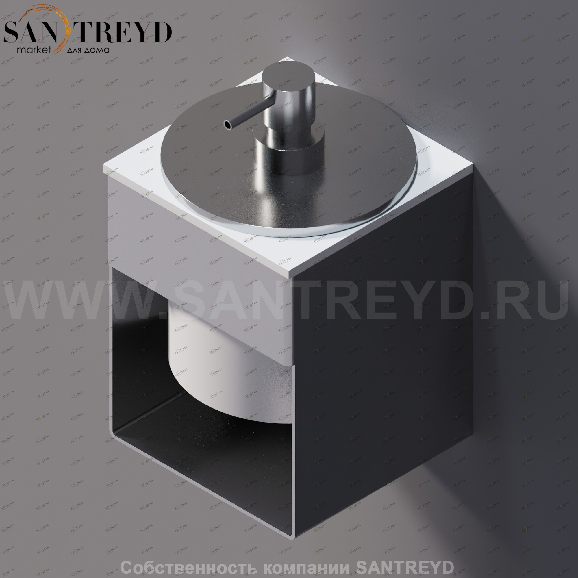 Agape 369 Диспенсер устанавливаемый на верхнюю часть опорного элемента белый A369228ZA