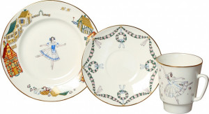 95003 Императорский фарфоровый завод Комплект 1/3 Балет "Жизель" "Майская" Фарфор костяной