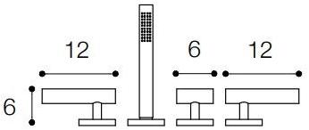 FALPER Комплект для ванны из нержавеющей стали Cilindro sun-id-1450741 - Вид №4