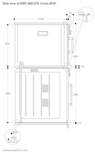 Gaggenau Комбинированная стеклянная печь Serie 200 Bsp261131  - Вид №2