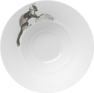 10602543 Hering Berlin Салатник Hering Berlin "Охота" "Куница" 19см Фарфор