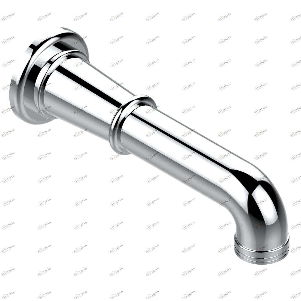 G7B-42GB Настенный кран для ванны среднего размера без Т-образного фиксатора Thg-paris Beaubourg с рукоятками Хромированный G7B 42GB  A02 CAT.A