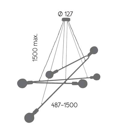 Aromas Rendo C1181 светильник подвесной 109833 - Вид №2