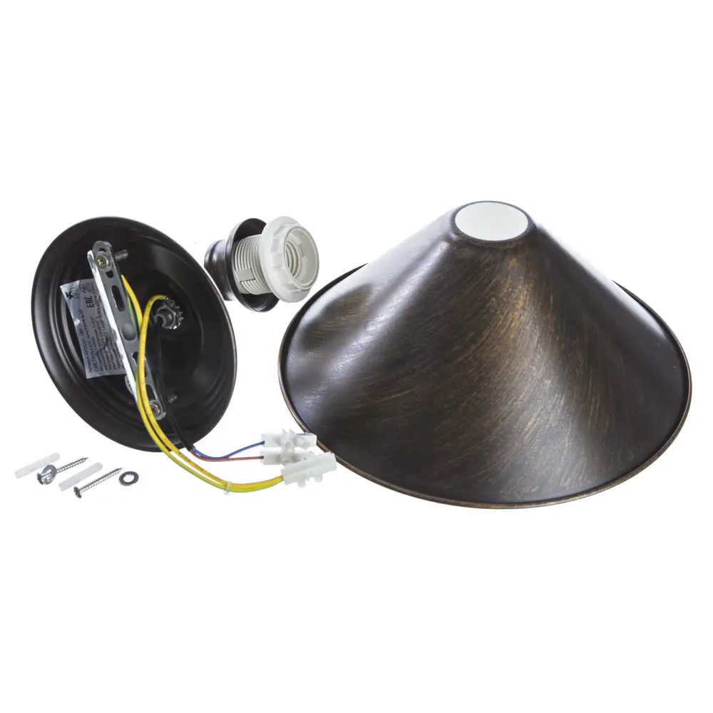 Бра Cone 1xE27x60 Вт, металл, цвет коричневый Arte Lamp STLM-2207672 - Вид №6